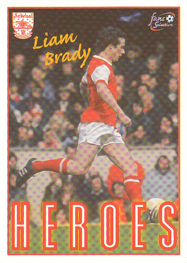 Liam Brady Arsenal 1997/98 Futera Fans' Selection #76